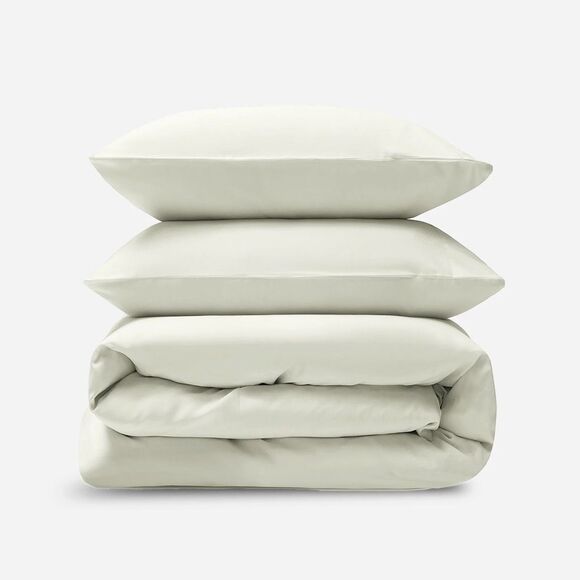 NWT DOZ by SIJO Organic Bamboo Duvet Cover Set - King Cali King - Ivory - Picture 6 of 9